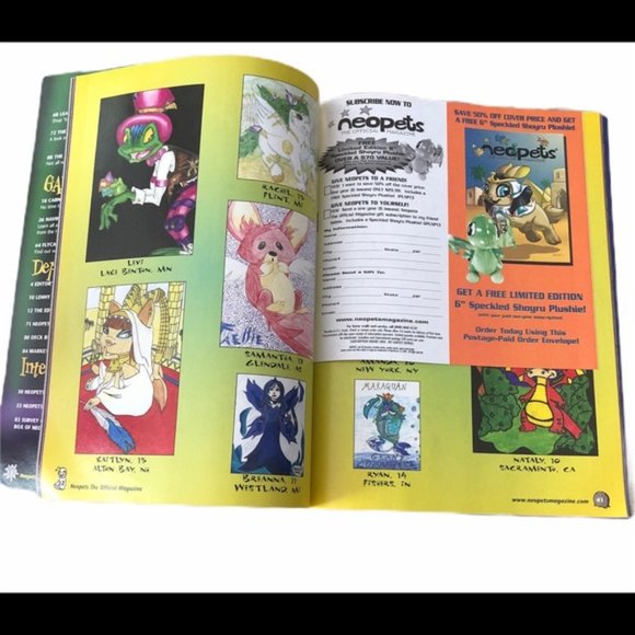 Neopets Official Magazine Issue 13 Sophie Swamp Witch and Issue 11 Desert Bunny - Picture 8 of 8